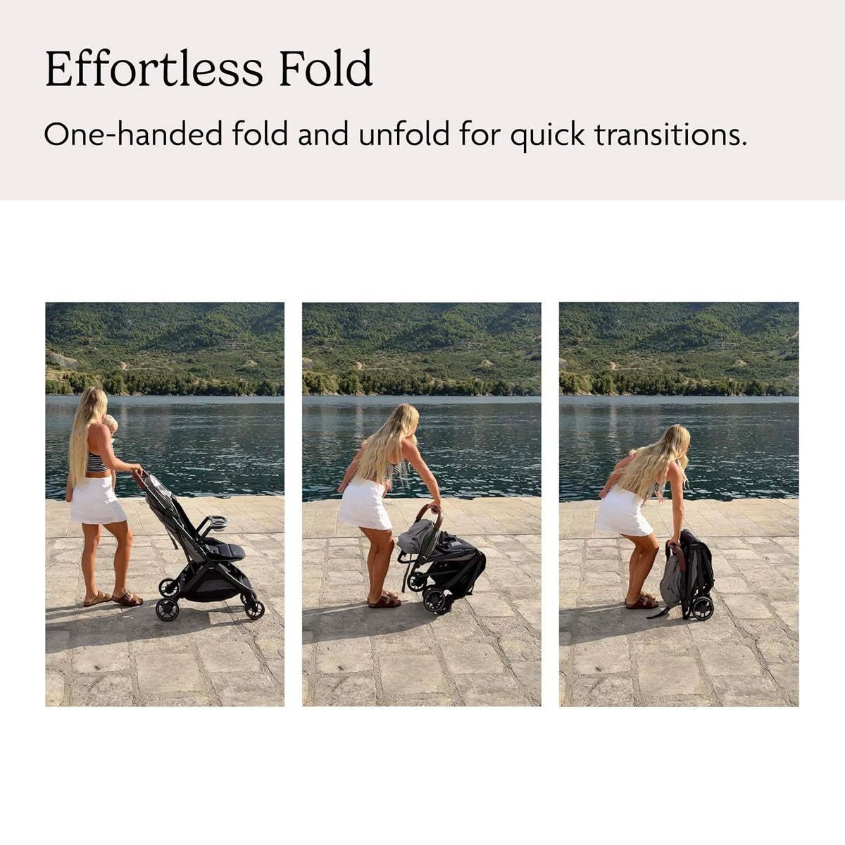 UPPAbaby Minu V3 Travel Stroller - Lightweight & Compact - Dillan