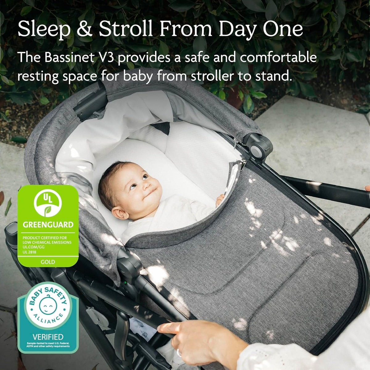 UPPAbaby Bassinet V3 - Fits with Vista, Cruz, Ridge Strollers - Owen